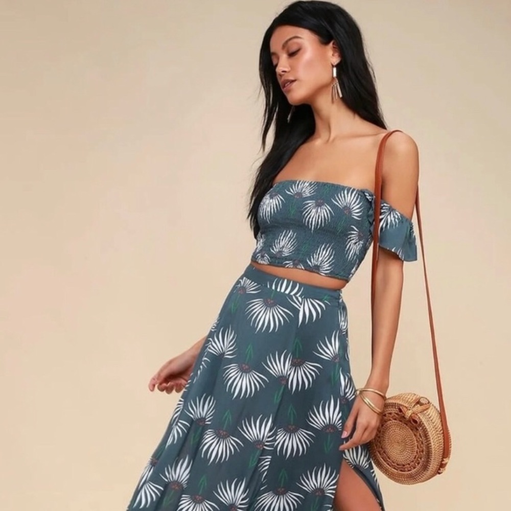 Lulu’s Set Dusty Blue Floral